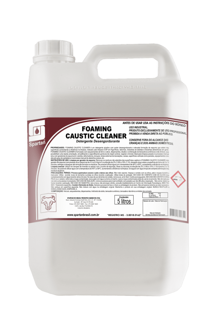 FOAMING CAUSTIC SPARTAN 5 lts