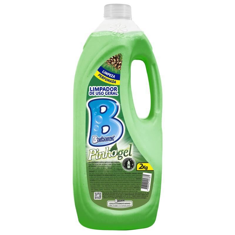 COVER LIMPADOR DE USO GERAL PINHO GEL BARBAREX 2KG 249E336828 - Produto de Limpeza Limpwax