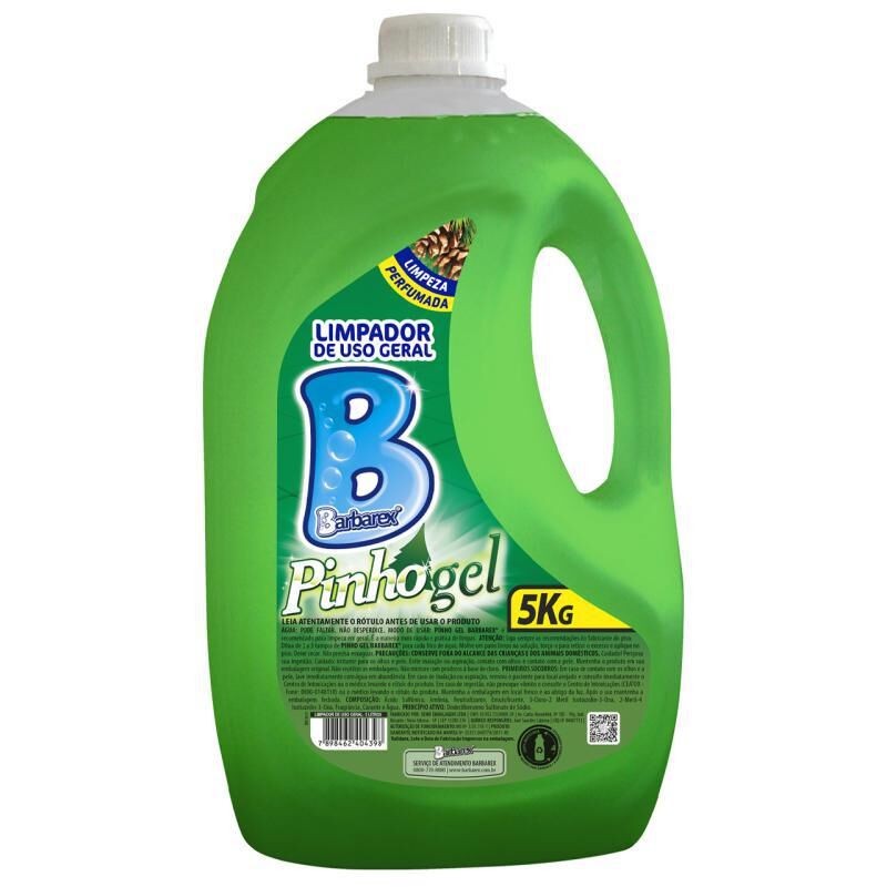 COVER LIMPADOR DE USO GERAL PINHO GEL BARBAREX 5KG 3589B6EBD8 - Produto de Limpeza Limpwax