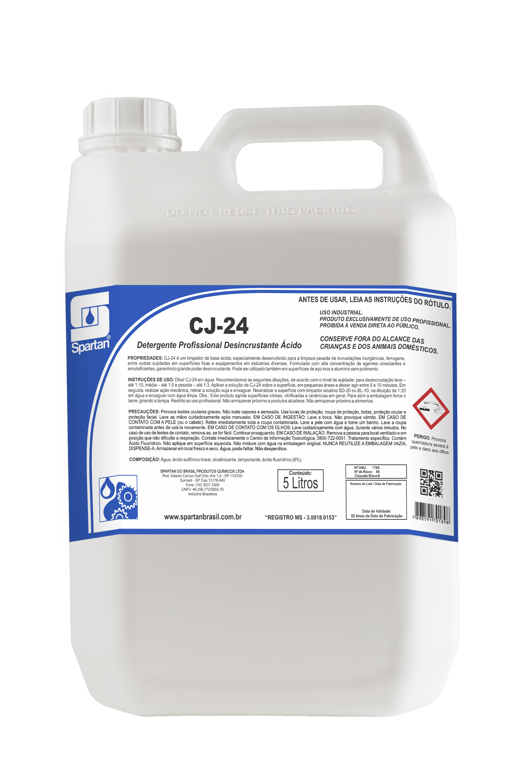 CJ 24 5L FRENTE1 - Produto de Limpeza Limpwax