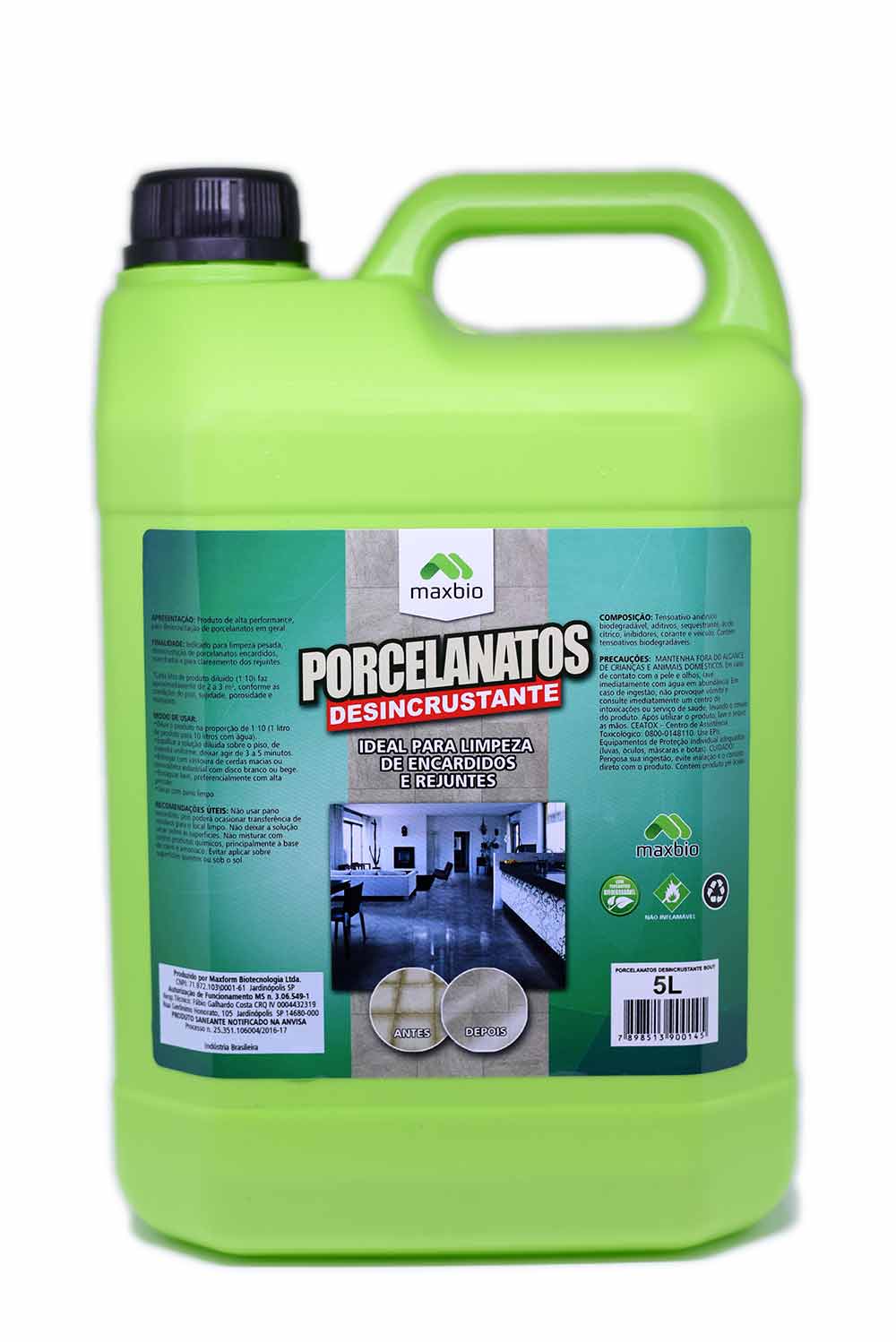 PORCENALATOS DESINCRUSTANTE 5L - Produto de Limpeza Limpwax